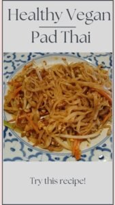 Vegan Pad Thai on a plate